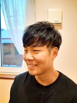 桜デコ プリム店(DECO)&nbsp;チラっとのぞくツーブロックがワイルドなマッシュ