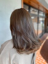 ヘア プロデュース キュオン(hair produce CUEON.)&nbsp;グレージュ×カジュアルセミディ