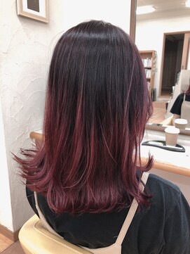 美容室 ナガタ(NAGATA) グラデーションレッド