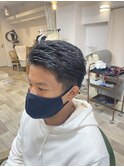 刈り上げオールバック×ヘッドスパも人気