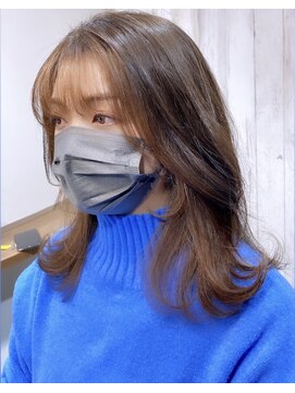 シュクルヘアー(Sucre Hair) くびれヘアも可愛いフェイスフレーミングカラー＊