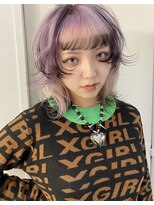 パープルのデザインウルフ