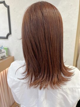 ロンドプランタン 恵比寿(Lond Printemps) 大人のオレンジブラウン/ツヤ髪スタイルミディアム【中居】