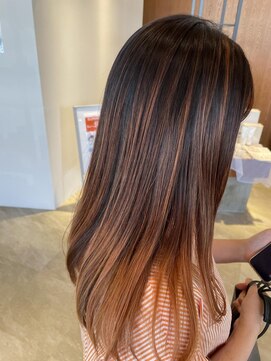 サラビューティーサイト 志免店(SARA Beauty Sight) 髪質改善ケアカラー+デザインカラー/SARA志免☆山之内