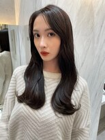 ロンド マーレ 天神大名店(Lond mare) ロングヘア/グレージュカラー/ココアベージュ/福岡顔周り