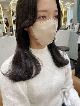 ロンドプランタン 恵比寿(Lond Printemps) ＊石垣　韓国風くびれヘア/オリーブアッシュ