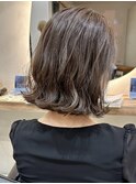 ハイライトダブルカラーケアブリーチインナーカラーグレージュ
