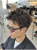 スパイキーショートツイストスパイラルパーマ万代新潟駅