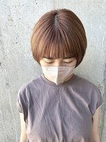 エフ(ef.)&nbsp;ミルクティーベージュ／ブリーチカラー/ショートボブ