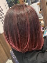 ヘアークリアー せんげん台&nbsp;デザインカラー ワインレッド グラデーションカラー