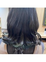 エルバイシオン(aile by sion)&nbsp;裾カラー×アッシュオリーブ