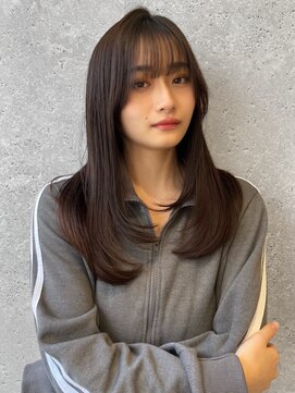 アース 三軒茶屋店(HAIR&MAKE EARTH) 三軒茶屋_レディース_ロング_ストレート_内巻き_韓国_トレンド