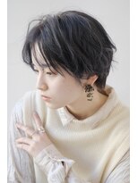 トリッカ 銀座(tricca)&nbsp;小顔ショートセンターパートハンサムショート/20代30代40代