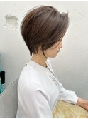 大人可愛いシンプルショートボブミニボブ前下がりボブ