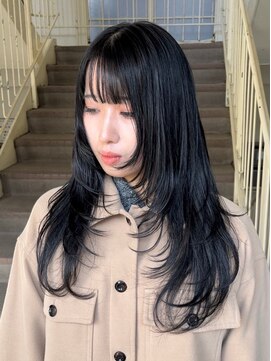 ワンズ リー 上大岡店(One's ly) レイヤーカット/ウェットヘア/オリーブベージュ[上大岡]