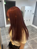 ペレ 栄店(PELE) デザインカラー/レイヤーカット/ウェットヘア/オリーブベージュ