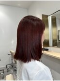 Aoヘアスタイル レッドカラー