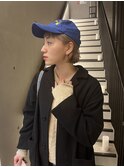 【村松美穂】ハイトーンベージュ×ボブ