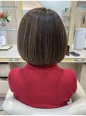 40代50代60代白髪ぼかし脱白髪染め似合わせショートボブ