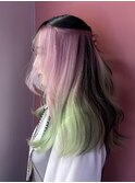 グラデーション/ピンク/ミント/イメチェン