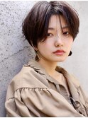 イメチェン/ホワイトブロンド/外ハネボブ/美髪/表参道/髪質改善