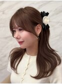 くびれヘア/髪質改善/縮毛矯正/レイヤーカット/韓国/顔周り/