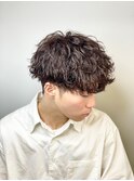 20代30代ツーブロックマッシュツイストスパイラルパーマ