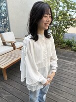 トップヘアーヒルズ 安城(TOP HAIR HILLS)&nbsp;透け感バングのやわらかセミミディ
