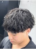 縦落ちツイストスパイラルパーマメンズパーマ