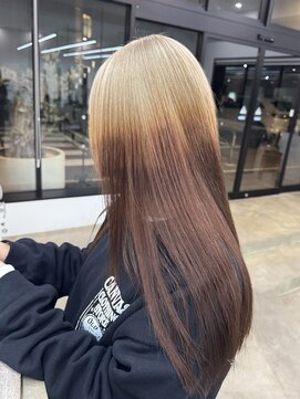 ノートエートル 西金沢(Nought etre) ルーツカラー10代20代デザインカラーブリーチカラー