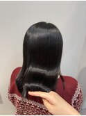 酸性ストレート　ツヤ　髪質改善
