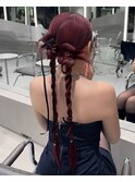 カチモリツイン/ツインアレンジ/ロングアレンジ/担当者あまね