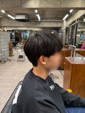 サーフカール/フェザーパーマ/ブルーブラック【都賀/メンズ】