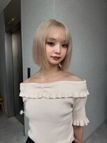 天神美容室&nbsp;【本松美咲】ハイトーンボブ