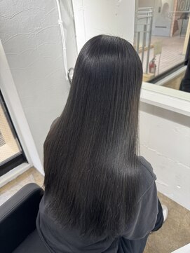 ミヨン 京都烏丸店(miyon) 【miyon】韓国レイヤーカット×暗髪カラー×髪質改善