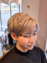 ボイスバーバー 高野店(VOICE BARBER)&nbsp;ホワイト系ブリーチ　【京都市　理容室】