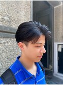 【IRIE HAIR福岡】七三オールバック×毛流れパーマ