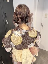 スリー(three) ヘアセット ヘアアレンジ 浴衣着付け