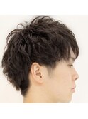 【ヨシザワ横浜】ミディアムツーブロックハードパーマ