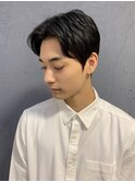 センターパートスタイル<理容室><日野/床屋/メンズ>