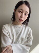 エマエコル(Emma ecole)&nbsp;Emma ecole オフィスヘア センターパート ショートボブ by.高橋