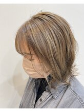 ワイスラッシュジングウ(Y / JINGU)&nbsp;ケアブリーチハイライト≪やり過ぎない≫ナチュラルな外はね