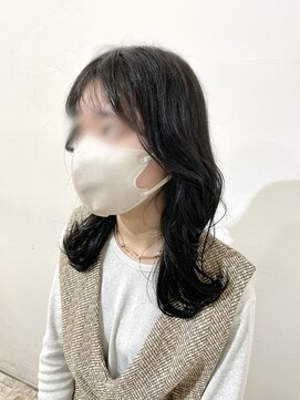 クリアリティ ヘアーサロン 京都駅前本店(clarity hair salon) 暗髪×韓国 エギョモリ @1101_hairstyle●034●