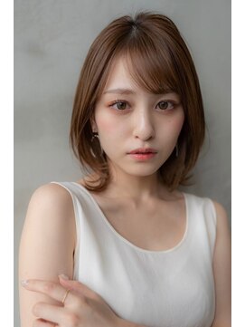 ドットハリス(.Hallis) 大人可愛い前髪/ミディアム/ボブ/20代30代/原宿/表参道