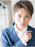 ハイトーンカラーで格上げ七三分けスリークショートS南越谷