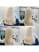 フラム 渋谷(flamme)&nbsp;抜きっぱなしブロンド＊ホワイトブリーチ