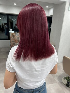 ツキ 横浜店(tuki) ダブルカラーピンクベージュベージュカラーケアブリーチレイヤー