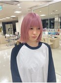 ハイトーン/ピンクカラー/ ダブルカラー/ケアブリーチ/平塚