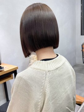 コンパクト顎ラインボブ*大人かわいい韓国風タッセルカット