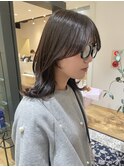 流れる顔周り
